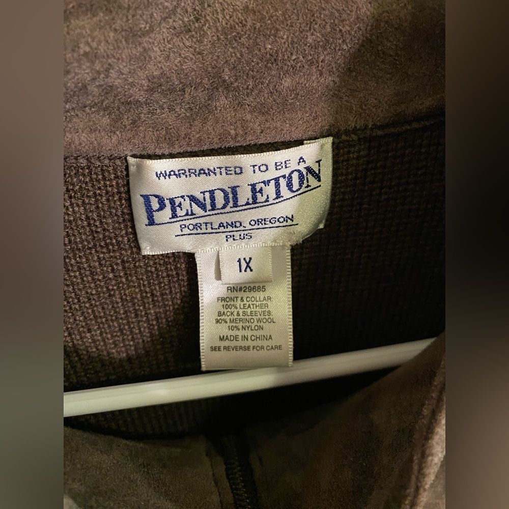 Pendleton Leather And Wool Jacket - image 3